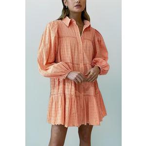 Aox Womens Summer Casual Cold Shoulder Lace Chiffon Dress Top Sexy Loose Patchwork Office Lady Work Blouse
 XXL