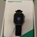 Apple Watch Ultra [GPS + Cellular 49mm] Titanium Case with Midnight Ocean Band, One Size 