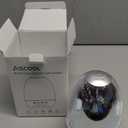 Aiscool Night Light Bluetooth Speaker, 3D Glass Fireworks Lamp with Touch Control, 7 Colors & Gradient Mode, Rechargeable Bedside Light for Bedroom, Gift for Kids, Teens & Adults (Galaxy White)