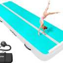 VOFiTNY All Purpose Gymnastics Mat Sturdy Inflatable, Air Tumbling Mat 4/8 Inches Thick,  Tumble Track for Home/Gym, Size: 10ftx 3.3ft x 4inches(3m x 1m x 0.1m)
