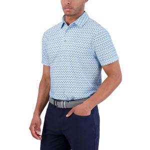 Ben Sherman Men's Performance Extra Soft Polo Golf Shirts Stretch, Moisture-Wicking, Odor Resistant (Baby Blue) S/P