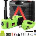 Electric Car Jack Kit 5Ton 12V Car Jack(Lifting Range: 6.1~20.86 inch) with Impact Wrench Tire Inflator for SUV MPV Sedan Truck Change Tires Garage Repair and Emergency Tire Change