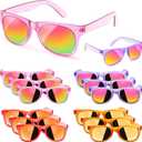 Sunglasses Party Favors for Kids - Girls Sunglasses Age 3-8 with UV 400 Protection, Neon Sunglass Party Favors Bulk for Students Classroom, Valentines Easter, Kids Goodie Bags Stuffers - 12 Packs