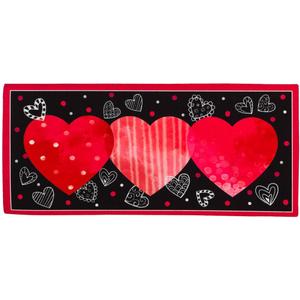 Evergreen Flag Sassafras Valentine's Heart Interchangeable Entrance Doormat | Indoor and Outdoor | 22-inches x 10-inches | Non-Slip Backing | All-Season | Low Profile | Home Decor