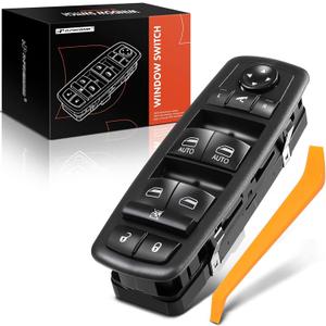 A-Premium Power Master Window Switch Compatible with Jeep Grand Cherokee 2014 2015 2016 2017 2018, with Power Folding Mirrors, with Dual Auto, Front Left Driver Side, Replace# 68184803AC