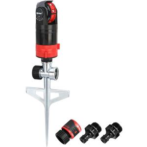 Eden 94143 Multi-Pattern Sprinkler Plus One-Direction Misting System with Metal Sprike Set; Gear Drive, Heavy Duty, Gardening Watering System, Garden&Lawns, 5 Pattern, Coverage up to 3737sq.ft