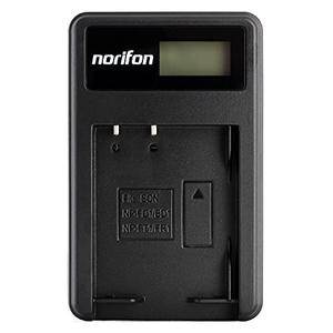 Norifon NP-BD1 LCD USB Charger for Sony Cyber-Shot DSC-P100, DSC-P120, DSC-P150, DSC-P200, DSC-T5, DSC-T50, DSC-T500, DSC-T70, DSC-T700, DSC-T75, DSC-T77, DSC-T9, DSC-TX1 Camera and More