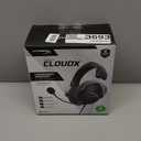 HyperX CloudX, Official Xbox Licensed Gaming Headset, Compatible with Xbox One and Series X|S, Memory Foam Ear Cushions, Detachable Noise-Cancelling Mic, in-line Audio Controls,Black/ Silver