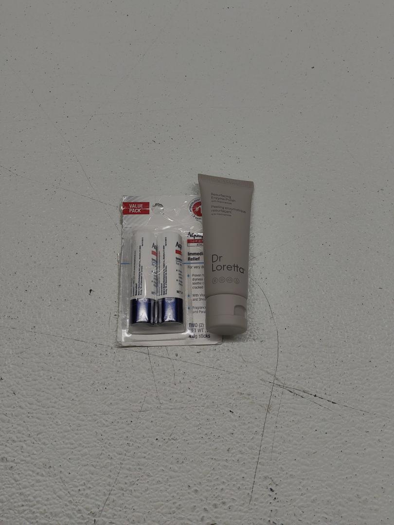 Dr. Loretta Resurfacing Enzyme Polish Cleanser Unisex; Aquaphor Lip Repair Stick