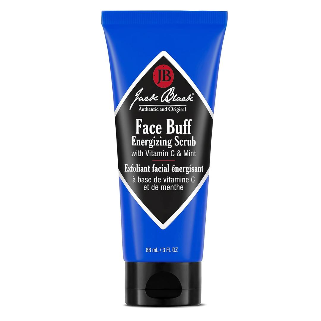 Jack Black Face Buff Energizing Scrub - Men's Face Wash & Pre Shave Scrub, Face Cleanser for Men, Pre Shave for Men, Men's Facial Cleanser, Men's Face Scrub, Exfoliating Face Wash, Jack Black Face Scrub (3 Fl Oz (Pack of 1))