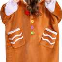 OLAOLA Wearable Blanket Hoodie for Adults - Oversized Animal Hooded Blanket - Soft Warm Cozy Sherpa Fleece Sweatshirt-Adult Size