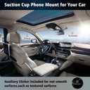 Phone Holders for Your Car,Upgraded Cell Phones Mount for Magsafe, 360 Rotation Dashboard Windshield Holder Magnet for iPhone,Portable Washable N52 Strong Suction Cup Magnetic Phone Stand