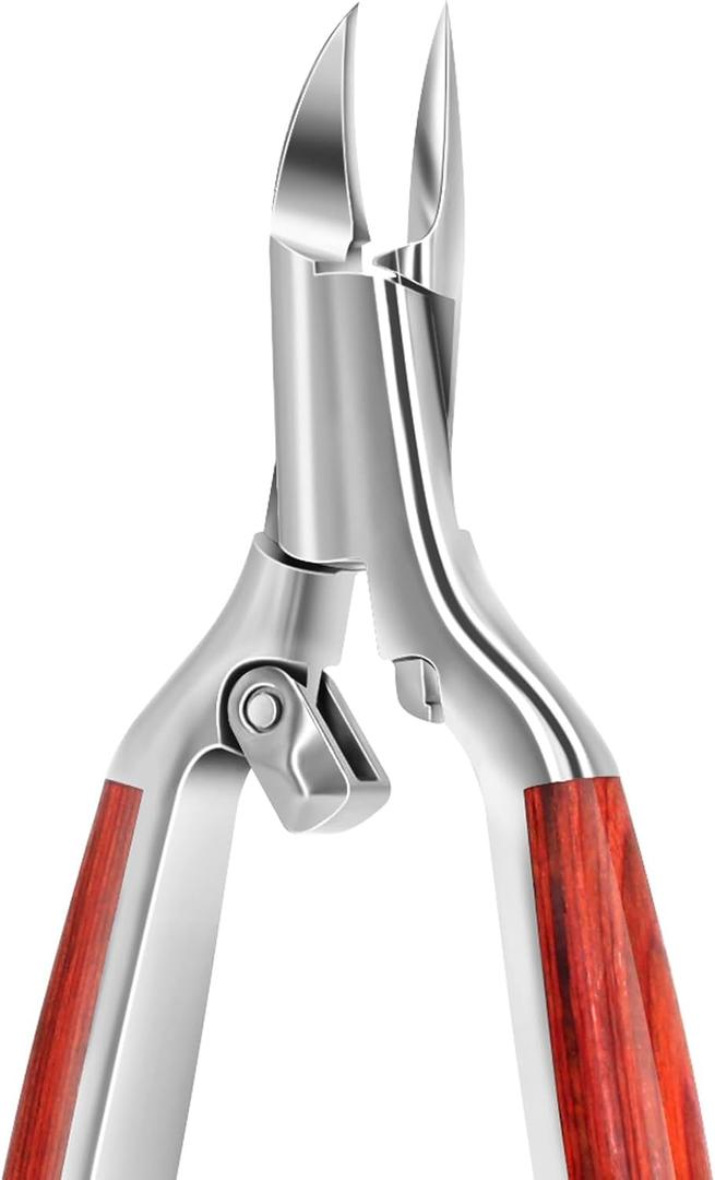 Toenail Clippers for Thick Toenails Super Sharp, Heavy Duty Toe Nail Clippers for Men Women Adult Seniors Long Handle, Professional Ingrown Toenail Cutters Pedicure Clipper