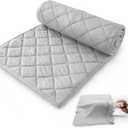 Biloban Toddler Comforter & Crib Toddler Blanket, Super Soft Quilted and Lightweight Down Alternative Crib Comforter, 30x40 Inches, Grey