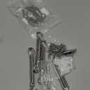 Sun Shade Sail Hardware Kit 6 Inch for Rectangle & Triangle Shade Sail Install, Stainless Steel Shade Sail Fixing Accessories for Outdoor Patio Canopy Garden, Heavy Duty Awning Attachment Set (44 Pcs) (Silver)