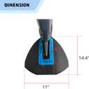 Boat Marine Whale Tail Hydrofoil Surfboard Stabilizer for 40 350 HP Small Outboard Motor and Out Drive Blue