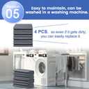 Incontinence Bed Pads [Pack of 4] 18 x 18 Washable Underpads- Absorbency Reusable Bedwetting Incontinence Pads for Kids, Adults, Elderly, and Pets - Waterproof Protective Pad for Sofa, Floor, Bed