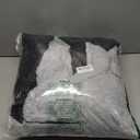 (No Filler) 7FT Giant Bean Bag Chair Cover Soft Faux RH Fur Sofa Bed Washable Bean Bag Couch Cover for Adult and Kids with Liner (Light Gray)