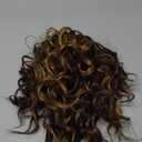 12 Inch Ponytail Extension - Soft Curly Pony Tails Hair Extensions, Claw Clip Ponytail Extension, Synthetic Natural Hair Extensions Ponytail (Color: Brown with Golden Highlights)