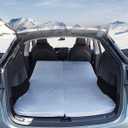 Upgraded Camping Mattress Memory Foam Portable Foldable Car Mattress with Storage Bag & Sheet for Tesla Model Y Model 3, Back Seat Car Sleeping Bed