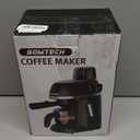 Coffee Machine, 3.5 Bar Espresso Cappuccino Machine with Milk Frother, 1-4 Cup Portable Coffee Maker for Latte, Cappuccino, 800W, Black