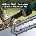 3-Pack 20 Inch Chainsaw Chain 3/8" Pitch .058" Gauge 72 Drive Links Compatible with Husqvarna X-cut C85, C83S, 455 Rancher, Oregon 73EXL072G, 73DPX072G, Jonsered and More