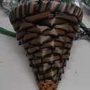 Artificial Hanging Flowers with Baskets for Winter Christmas Decor, Fake Silk Red Hanging Daisy Orchid Flowers Plants, Faux Flower Centerpieces for Home Indoor Outdoor Garden Patio