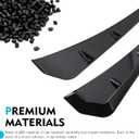 2 PCS Car Fender Side Vents, ABS Front Spoiler Sticker, Stylish Sporty Vehicle Side Wing Fender Modifications Decoration, Universal Car Exterior Accessories (Black)