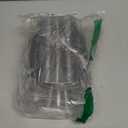 TOFLEN 8 oz Dessert Cups with Spoons, 100 Pack Clear Plastic Small Party Serving Bowls for Sundae, Parfait, Fruit, Strawberry Shortcake, Disposable Snack Bowls (Flower Shape)