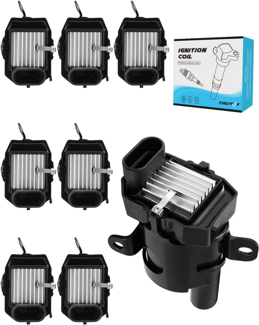 Set of 8 UF262 Ignition Coil Pack (4.8L 5.3L 6.0L) For Chevy Suburban Tahoe Express Silverado 1500 2500 3500,For GMC Savana Sierra Yukon Cadillac Escalade, Replace # D585 C1251 19005218