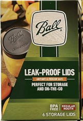 Ball Mason Jar Leak-Proof Lids, Regular Mouth, 6 CT