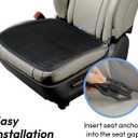 carrotez 2 Pack Double Breathable 3D Air Mesh Cool Seat Cushion Pad for Cars Seats, Home Office Chairs, Wheelchairs, 17.75" x 17.75" - Black