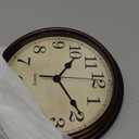 HYLANDA Wall Clock, 9 Inch Silent Non Ticking Classic Battery Operated Clocks, Decorative for Living Room, Bedrooms, Bathroom, Kitchen Office (Bronze)