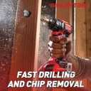 13 Piece Spade Drill Bit Set, Paddle Flat Bit for Woodworking, Hole Cutter Wood Drill Bit Set with Quick Change Shank, 1/4" to 1-1/2", Nylon Storage Pouch Included