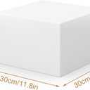 Cube Display Pedestal Stand for Bridal Shop, Square White Display Risers Columns, Party Event Decor Platform Base Showcase for Model Jewelry Clothing Shop Home Exhibition (11.8*11.8*7.87in)