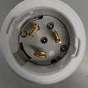 Sintron Generator Male Connector 50 Amp NEMA SS2-50P, USA/Canada Marine 4-Pin Straight Blade Plug, 3 Pole 4 Wire Grounding 125V/250V, ETL Listed, Twist Locking Plug 50A CS6365 12500 Watts