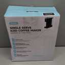 Single Serve Coffee Maker, Iced and Hot Coffee Machine for K Cup & Grounds, Compact Design, 40oz Removable Water Reservoir, 6 to 24 Oz Brew Sizes, Fits 7.3" Travel Mug, Black