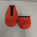 Beer Bottle Sleeve Insulators 12oz 330ml Standard Beer Bottle Cooler Covers Zip-up Bottle Jacket 12OZ Standard Can Sleeves Coolie Neoprene Insulator (Orange)