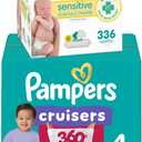 Pampers Pull On Cruisers 360 Fit Disposable Baby Diapers Size 4, One Month Supply (144 Count) 