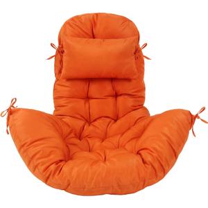 Tudomro Egg Chair Cushion Filling 2.58 kg Replacement Rocking Wicker Chair Cushions High Back Swing Hammock Egg Hanging Cushion Thicken for Indoor Outdoor Patio(Orange,1 Pc)