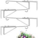 Amazon.com: 4 Pack Adjustable Vinyl Fence Hooks Fit Fence Widths 0.8-3 Inch, Heavy Duty Vinyl Fence Plant Hangers for Hanging Plants Bird Feeders, Lights, Basket Over the Fence Hangers for Hanging Plant Outdoor : Patio, Lawn & Garden