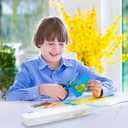 8 Pcs Translucent Plastic Paint Brush Holders Paint Brush Case Organizers Drawing Tools Storage Box Long Paint Brush Case Watercolor Pen Pencil Container Buckle Design for Artist 13 x 2.7 x 1.4 Inches