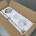 Modern Glass Globe Wall Light 2-Light Double Brushed Brass Wall Sconce Lighting Mid Century Beside Wall Lamp Gold Light Fixtures for Loft Living Room Bedroom (2 Pack) (Black)