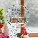 2 x Wazzio Friend Gifts for Women Friendship, Bestie Gifts for Women, Long Distance Friends, BFF, Best Friends Ornaments, Friendship Christmas Ornament 2026, Christmas Decoration Gift