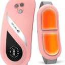 2025 Upgraded Heating Pad for Period Cramps, FSA Eligible Fast Heating Pad with 2X Larger Heating Areas, CooCoCo Cordless Waist Belt for Menstrual Cramp Relief (Pink)