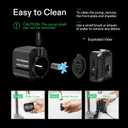 VIVOSUN 210GPH Submersible Pump(800L/H, 8W), Ultra Quiet Water Pump with 3.3ft High Lift, with 5ft Power Cord, 2 Nozzles for Fish Tank, Pond, Aquarium, Statuary, Hydroponics Black