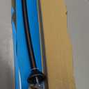 iDesign Curved Metal Shower Curtain Rod, Adjustable Customizable Curtain Rod for Bathtub, Stall, Closet, Doorway, 41-72 Inches, Matte Black,79077