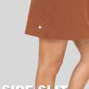Hiverlay Women Tank Dress UPF 50+ Sleeveless Lightweight Casual Summer Dress (Brown, M)