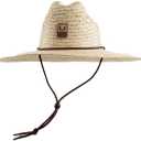 HUK Men's Crushable Straw Hat, Packable Wide Brim Fishing & Beach Hat for Men (Beige, One Size)