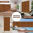Natural Bamboo Reed Fence, 2 Pack 4FT x 16.4FT,Bamboo Privacy Screen for Garden, Decorative Fence for Outdoor Privacy Screening, Sun Blocking, Decorative Divider, Brown